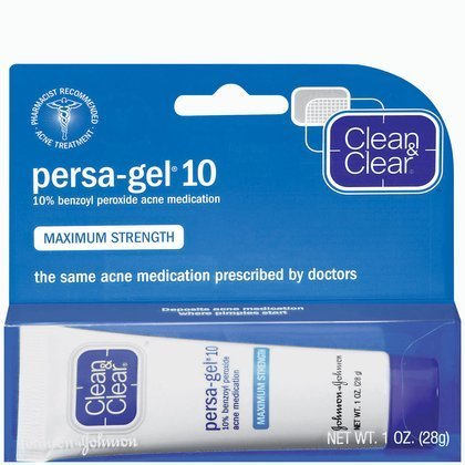 Clean & Clear Persa-gel 10 Acne Treatment, Maximum Strength-1 Oz (Quantity of 6)