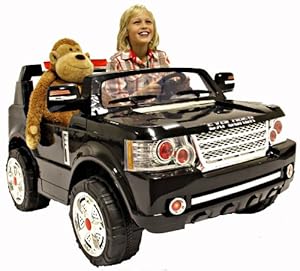 Rocket Explorer Ride on Electric Jeep - 24v 2 Seater (2 Colours Black or Cream) (Black)