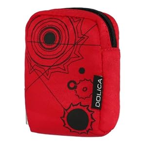 Dolica SM-9000RD Case for Ultra-Slim Digital Cameras (Red)