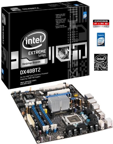 Intel DX48BT2 Extreme Series X48 Desktop Board, ATX, DDR3 1600, 3xPCIe x16, 1600MHz FSB, LGA775, Retail Motherboard