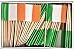 1 Box Mini Ireland Toothpick Flags, 100 Small Mini Irish Flag Cupcake Toothpicks or Cocktail Sticks & Picks (1 Box)