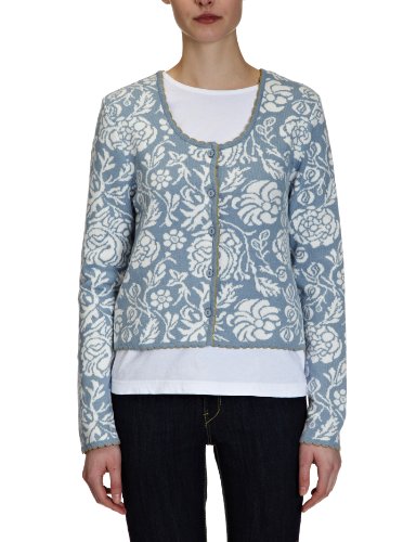 Lana naturalwear Damen Strickjacke, gebl&uuml;mt 121 2011 5002 Jacke Orlanda, kurz, Gr. 46/48 ( Preisvergleich