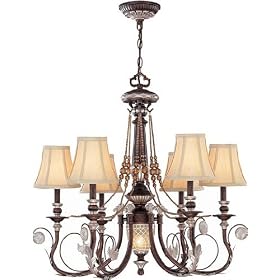 Lite Source C7635 Pickney 6 1 Lites Chandelier by Lite Source