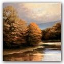 Tranquil River Bend by Robert Striffolino 36"x36" Art Print Poster
