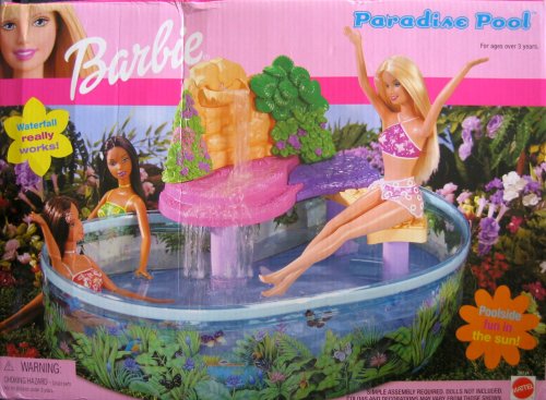 Childrens Toyshop  Third Party New : barbie-paradise pool