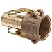 Dixon Valve Brass Type C Cam and Groove Fitting, Socket x Push-On