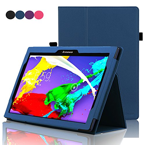 ACdream Lenovo Tab 2 A10 & Lenovo Tab3 10 Business Case, Stand Leather Cover Case for Lenovo Tab 2 A10-70 & Lenovo Tab3 10 Business Case with auto wake sleep feature, Dark Blue