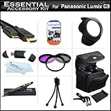 Essential Accessory Kit For Panasonic LUMIX DMC-G3, DMC-GF3 Digital Camera  ....
