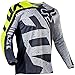 Fox Racing 180 Nirv Men's Off-Road Motorcycle Jerseys - Grey/Yellow