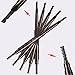 Eyebrow Pencil Eyeliner Oenbopo Waterproof Automatic Eyebrow Pencil Eyeliner Powder Brush Makeup Cosmetic Tool (Light coffee)