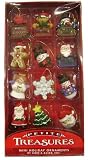 Set Of 12 Petite Treasures Assorted Christmas Ornaments #H9914