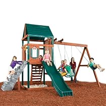 Big Sale Best Cheap Deals Swing - N - Slide Brentwood Wood Complete Ready - To - Assemble Swing Set Kit