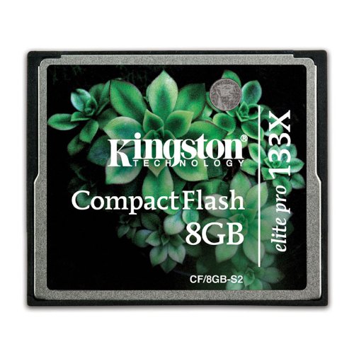 Kingston Elite Pro 8 GB 133x CompactFlash Memory Card CF/8GBS2 foktyeop