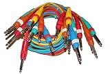 1/4 TRS Patch Cable 10 Pack - 18