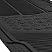 Custom Auto Crews - Heavy Duty 4pc Front & Rear Rubber Mats - All Weather Protection - Universal Car Truck SUV - Black