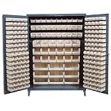Quantum Storage Cabinet With 227 Bins - 60in. x 24in. x 84in. Size, Green