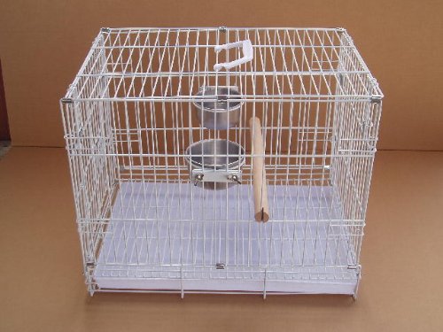 Collapsible Travel Bird Cage 24″ L16.5″W 20.5″H White
