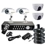 VideoSecu 4 Channel H.264 DVR Security Camera CCTV Real Time Digital Video Recorder System, Stand Alone CIF/HD1/D1 Resolution Digital Video Recorder Camera DVR System with 1000GB HDD Hard Drive, 2 Night Vision IR Color Bullet 6mm Lens CCD Outdoor Security Cameras, 2 Mini-Dome 3.6mm Lens High Resolution CCD Surveillance CCTV Camera, 4 Pack 50 Feet Camera Cable, 4 Channel Power Supply for Cameras 1M0