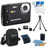 Bell and Howell S7 Night Vision Slim 12.2 MP Black Digital Camera Bundle - Includes S7 Night Vision Slim 12.2 MP Digital Camera, Camera Carrying Case, 4 Card Memory Card Wallet, USB Memory Card Reader, Mini Tripod, 3 Screen Protectors, and Cleaning Kit.