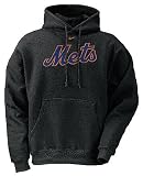 New York Mets MLB Embroidered Black Tackle Twill Hooded Sweatshirt By Nike Team Sports
