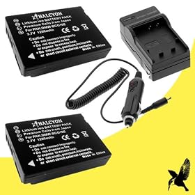 Two Halcyon 1200 mAH Lithium Ion Replacement Battery and Charger Kit for Panasonic Lumix DMC-ZS6 12.1 MP Digital Camera and Panasonic DMW-BCG10
