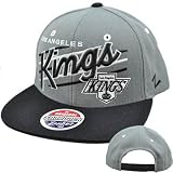 NHL LNH Los Angeles Kings UpShot Script Snapback Hat Cap Flat Bill Zephyr Hockey