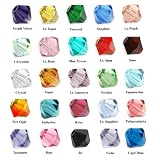 SwarovskiCrystalBiconesStyle#5328-4mmbeads-WholesaleLot500Beads-25Colors(20ofeachcolor)