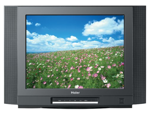 Haier HTF20 20-Inch CRT TV with ATSC Tuner, Silver