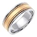 Handmade Wedding Band With Comfort Fit 14K White Gold Can Also Be Made In Platinum or Other Colors 18K And 24K Is Also Available 8mm