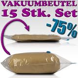 VKBT02 15 Stück Vakuumbeutel Vakuumtasche Vakuumtüte Aufbewahrung Kleiderbeutel Vakuum
