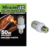 Miracle LED 605006 General Purpose Bulb, Low Profile Household Light, White