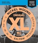 D'Addario EXL115W XL Nickel Wound Jeu...