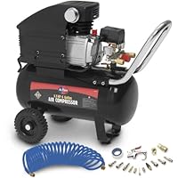 All Power America APC4016A 3.5 Horsepower 6 Gallon 115 PSI Air Compressor With 15 Accessories
