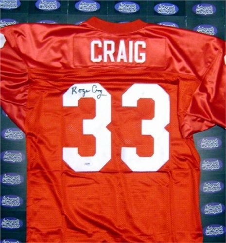 Roger Craig Autographed/Hand Signed Football Jersey (San Francisco 49ers) PSA