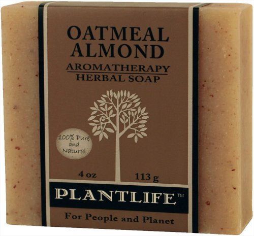Oatmeal Almond 100% Pure & Natural Aromatherapy Herbal Soap- 4 oz (113g)