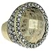 Capelli New York Metal Stretch Circle Copper Costing Beads Ring Antique Gold