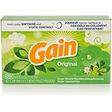 Gain With FreshLock Dryer Sheets, Original, 80 Count