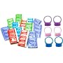 Trojan Condoms Variety Pack and Six Vibrating Stay Hard Cock Rings