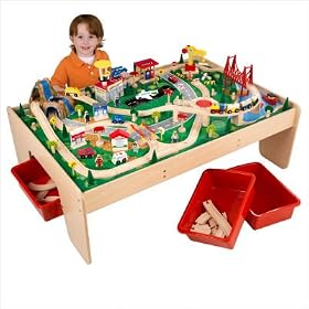 KidKraft Waterfall Mountain Train Set and Table