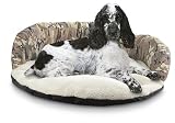 Pooch n Purr Camo Fleece Cuddler Dog Bed