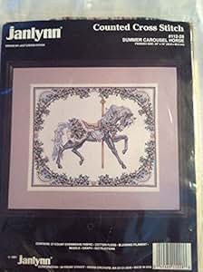 stitch carousel janlynn cross counted horse kit
