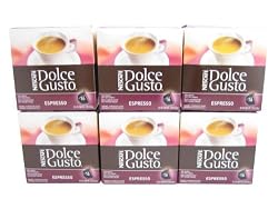 Dolce Gusto Espresso Coffee Capsules For The Dolce Gusto Machine By Nescafe (Case of 6 packages; 96 Capsules Total)