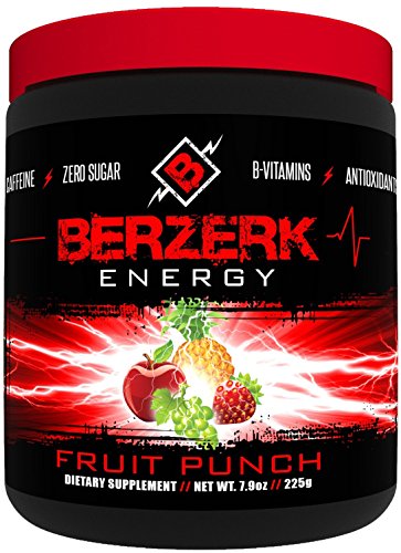Berzerk Energy Drink Powder Mix Healthy Fruit Punch (30 Servings)
