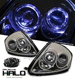 00 01 02 03 04-05 MITSUBISHI ECLIPSE DUAL HALO PROJECTOR SMOKE HEADLIGHT LAMPS