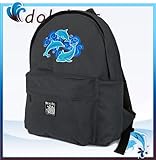 DOLPHIN Backpack Black Dolphins for Travel or School Bags - BEST QUALITY Unique Gifts For Boys, Girls, Adults, College Students, Men or Ladies