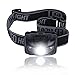 Noza Tec Led Headlamp Flashlight, CREE XPE with 2 Red LED, Powered by Batteries, Waterproof Headlight for Reading Outdoor Running Camping Backpacking Fishing Hunting Climbing Walking Jogging (Black)