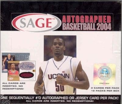 2004/05 Sage Autographed Basketball Hobby Box (Jersey or Auto/pack!)
