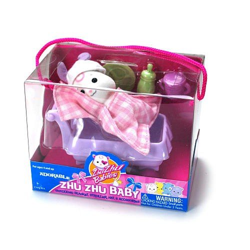 Zhu Zhu Baby Tiddlypop White
