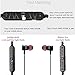 Bluetooth Headphones, Magnet Wearable V4.0 Wireless Hands Free earbuds, Lightweight Sweatproof Bluetooth Stereo Sports Headset Earphones In-Ear Noise Isolating Headphones with Microphone-Black