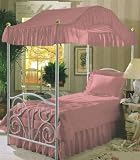 Rose Pink Twin Canopy Crown